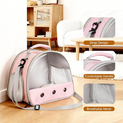 2-Pack Guinea Pig Carrier Backpack and Playpen with Lid, Breathable Pet Playpen Pop Open Exercise Fence, Portable Small Animal Cage for Rabbits, Chinchillas, Squirrel, Lizard, Sugar Glider