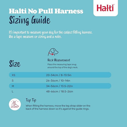Halti No Pull Harness - Stop Your Dog Pulling on The Leash. Adjustable, Lightweight and Easy to Use. Reflective Dog Training Harness for Large Dogs (Size L, Desert Sand)