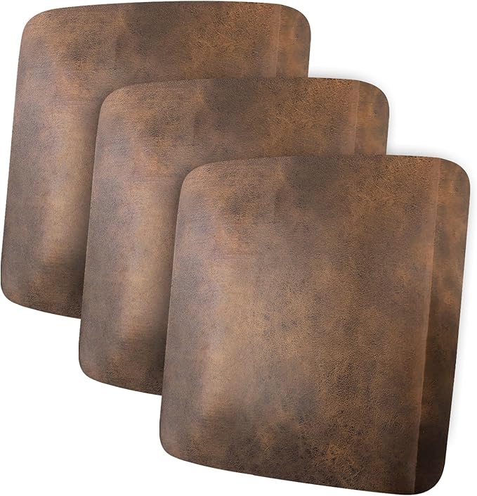 ANARACHON Leather Look Couch Cushion Covers Sofa Seat Slipcovers Sets Couches Furniture Protector for Sectional Armchair Loveseat Pets Kids Stretch Spandex Fabric (3 Cushion XL Sofa, Dark Brown)