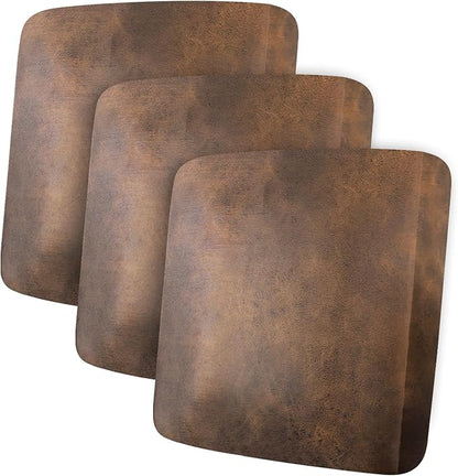 ANARACHON Leather Look Couch Cushion Covers Sofa Seat Slipcovers Sets Couches Furniture Protector for Sectional Armchair Loveseat Pets Kids Stretch Spandex Fabric (3 Cushion XL Sofa, Dark Brown)