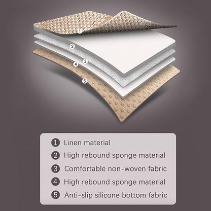 Car Seat Covers Front Seats,2 Pack Seat Covers for Cars Truck SUV,Front Seat Covers with Storage Pocket,Bottom Auto Seat Cushion Pad Mat for Most Vehicles-Beige,Front 2 Pcs