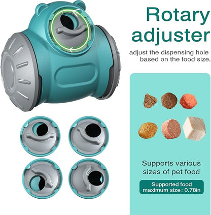 2026 Interactive Dog Dispenser Toy - Premium Food for Smart Dogs - Adjustable Food Puzzle for Small Medium and Large Dogs For Large/Medium/Small Aggressive Chewers Breed Pet Cat Color Mars Green