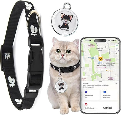 Cat Tracke Collar-Cat GPS Tracker-GPS Tracker for Cats-Pet Tracker| Android and iOS Universal | No Monthly Fee | Waterproof | Works with Any Collar