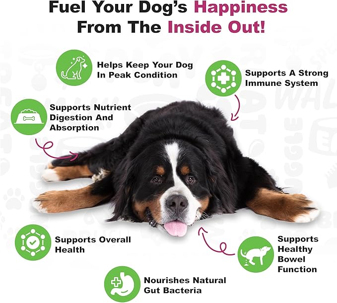 Doggie Dailies Probiotics for Dogs - Advanced Dog Probiotics with Prebiotics - Promotes Digestive Health - Supports Immune System and Overall Health (Duck) 225 Soft Chews