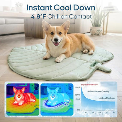 Vagascape Dog Cooling Mat, Washable Pet Cooling Mat, 55" x 45" Thick & Durable Large Cooling Mat for Dogs, Portable Foldable Premium Cooling Pad for Indoor, Outdoor, Travel, Camping, Patio and Beach