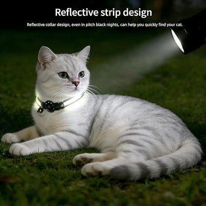 GPS Collar for Cats,Pet Tracker (Android Only) Smart tag,Waterproof Compatible with Google Find My,No Monthly Fee,Advanced Tracking Solution Smart Collar for Pet Safety Ideal Small Large Cats