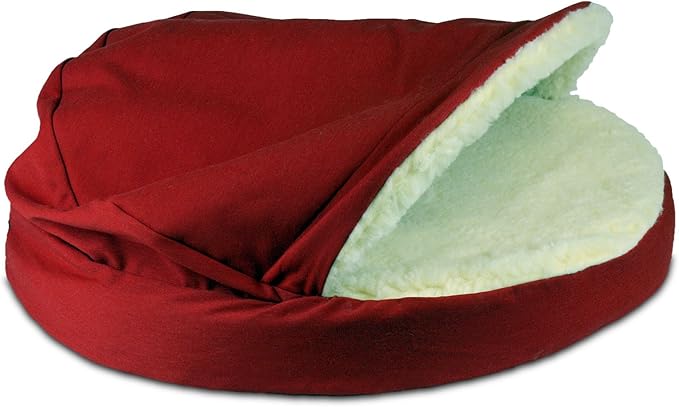 Snoozer Orthopedic Cozy Cave Pet Bed, Small - Red