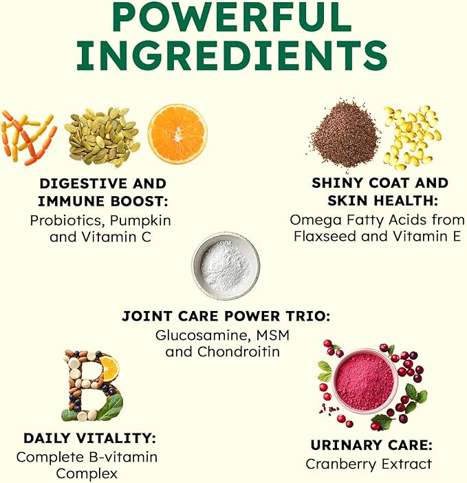 ZENO Dog Vitamins and Supplements - 150 Dog Multivitamin Chewable - Immune, Joint Support, Skin, Gut Health + Packed with Omega 3s, Glucosamine & Probiotics - Safe for Puppy - Beef