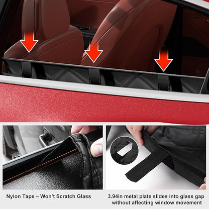 Surfcabin Dog Car Door Protector – 20% Larger Design for Sedans, Family Cars and Small SUVS, 2 Packs Thickened Waterproof Door Panel Covers, Protects Doors from Dog Scratching