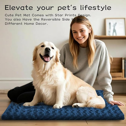 Dog Beds Crate Pad, Dog Bed Mat for Medium Dogs Sleeping, Soft, Durable, Washable & Anti-Slip Crate Pads, Reversible Kennel Mat Cat Bed M(30 * 20 * 1.5")