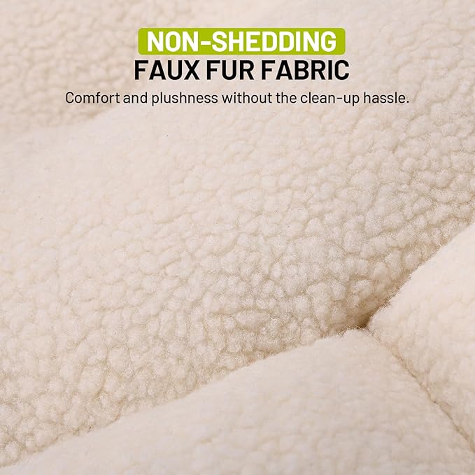 Cat Beds for Indoor Cats,Washable Round Pet Bed for Puppy and Kitty,Super Soft Durable Fabric Pet Beds, Washable Luxury Cat & Dog Bed 20.8inch