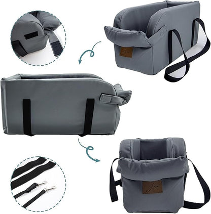 Dog Car Seat Centre Console Dog Booster Seat Dogs Console Seat Small Car Seat for Dogs Cats Pets Up to 13lbs