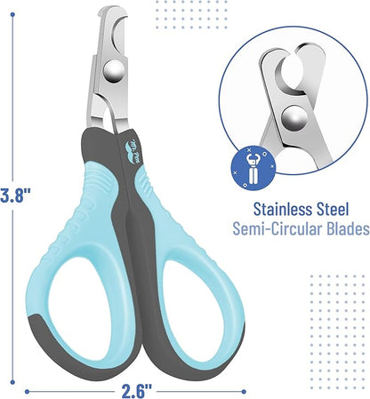 Mr. Pen Cat Nail Trimmer - Sky Blue & Dark Gray, Suitable for Cats & Kittens, Small Dogs