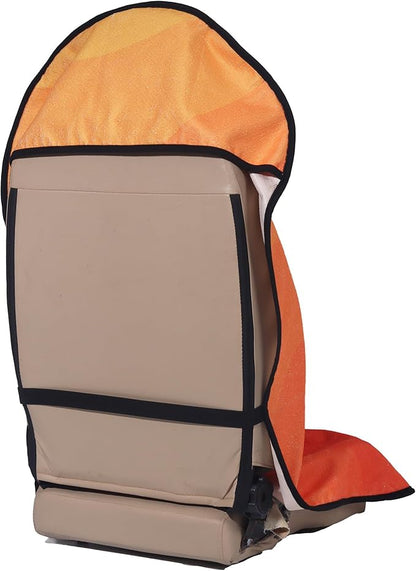 Car Seat Cover Protector Front Seats,for Gym Workout,Running,Swimming,Beach and Hiking,Waterproof Sweat Towel Bucket Seat Covers for Cars SUV Trucks (Orange, 1Pcs)