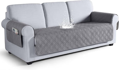 VANSOFY Couch Cover, Waterproof Sofa Covers Washable Slipcover Furniture Protector Couch Seat Covers Non-Slip Couch Cover for Dogs, Pets(Sofa, Light Gray)