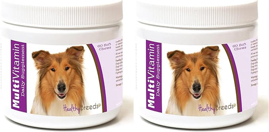 Healthy Breeds Collie Multi-Vitamin Soft Chews 60 Count (Pack of 2)