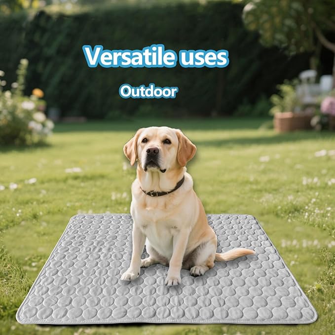 Dog Cooling mat, 40’’×28’’Washable Cooling Pad for Dogs, Large Dog mat Designed for Summer, Breathable and Easy to Carry pet mat for Dogs, Cats and Pets