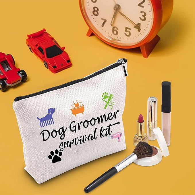 TSOTMO Pet Groomer Gift Hair Stylist Pet Grooming Makeup Bag Dog Groomer Survival kit Cosmetic Bag Animal Hairdresser Gift (Groomerkit)