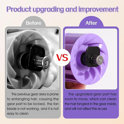 Upgraded Pet Hair Power Brush Tool Attachment for Shark Navigator Lift-Away Deluxe Upright NV360 NV350 NV352 NV356E NV370 NV22L UV420 UV410 UV440 Vacuum Replacement Parts Numbers 119FFJ Purple