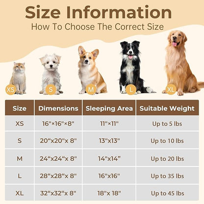 Calming Anti-Anxiety Donuts Dog And Cat Bed, Round Fluffy Soft Washable Small Medium Pet Bed For Puppy And Kitten, Cuddler Warming Comfortable Cushion, Luxury Anti-Slip Waterproof Mute Base 20in Gray