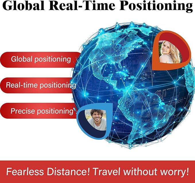 GPS Tracker for Vehicles Cars Trucks Motorcycles, Real-Time Magnetic GPS Tracking Device, Long Standby No Monthly Fee No SIM No Subscription, GPS Tracker for Pets Dogs Kids Luggage Valuables