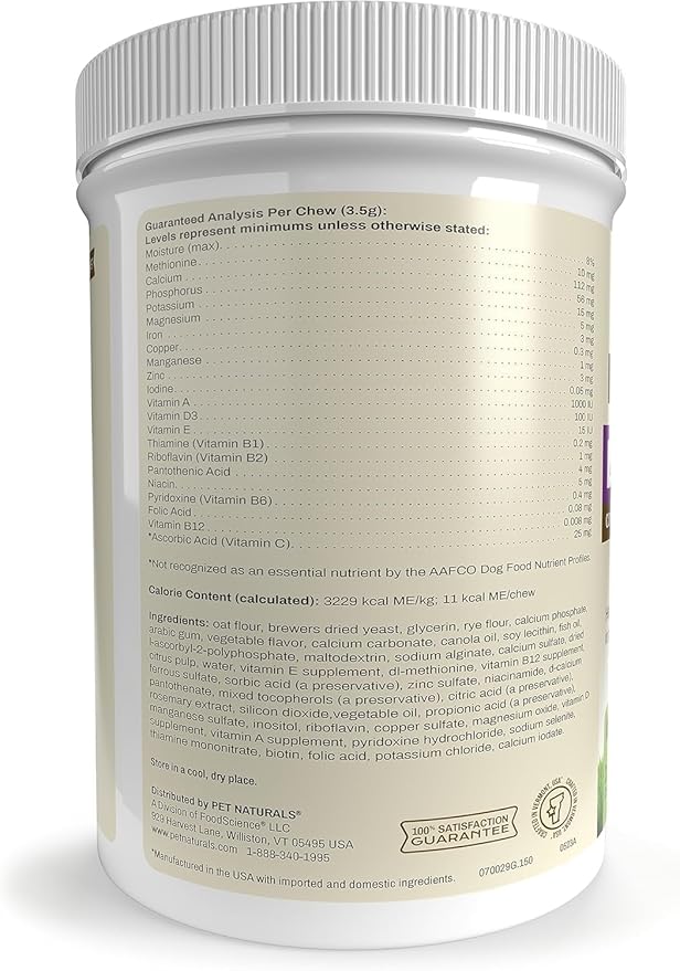 Pet Naturals Daily Multivitamin for Dogs, Veggie Flavor, 300 Chews - Yummy Chews with Amino Acids, and Antioxidants - Supports Energy, Metabolic Function and Pet Wellness