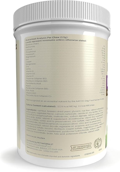 Pet Naturals Daily Multivitamin for Dogs, Veggie Flavor, 300 Chews - Yummy Chews with Amino Acids, and Antioxidants - Supports Energy, Metabolic Function and Pet Wellness