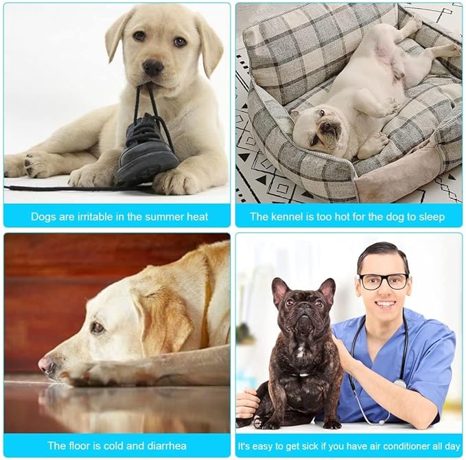 SOMOYA Dog Self Cooling Mat Pet Washable Cooling Pads Blanket Sleeping Kennel Mat,Ice Silk Sleep Mat Pad Non-Toxic Breathable Sleep Bed Beach for Large Dogs Cats (Blue, 27.5x19.7 in)