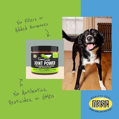 Super Snouts Joint Power – 5.29oz Powder – Joint Supplement for Dogs and Cats with 100% Green Lipped Mussel Helps Ease Discomfort & Stiffness– Made in The USA