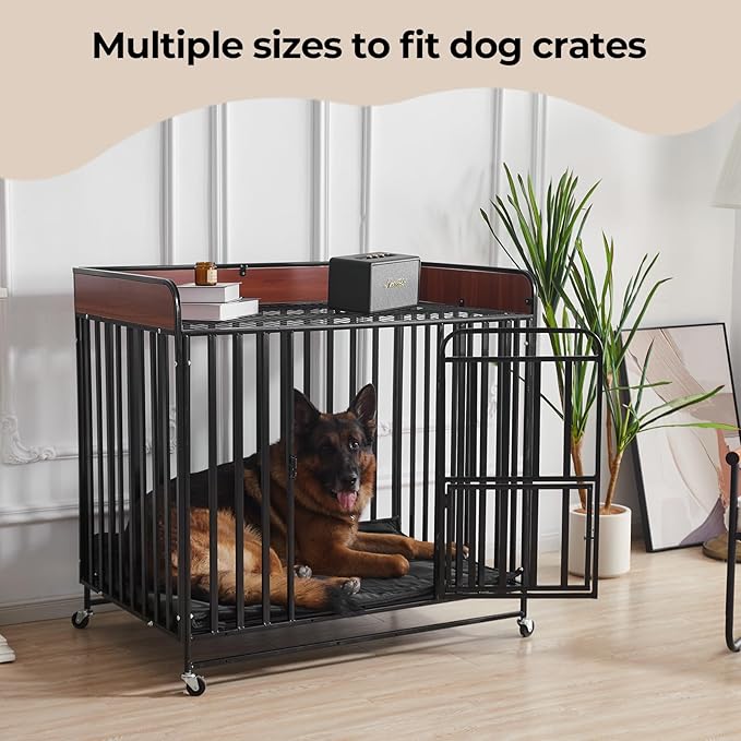 Chew Proof Dog Crate Pad - Indestructible Durable Dog Bed for Aggressive Chewers, Machine Washable & Waterproof Indoor Outdoor Tough Kennel Pad for Medium Dogs (Medium (22"x35"))