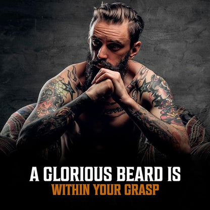 Viking Revolution - Ultimate Beard Kit Coffee and Whiskey - Beard Grooming Kit for Men with Beard Brush, Beard Comb, Beard Balm, Beard Oil, Beard and Moustache Scissors - Husband Gifts for Men