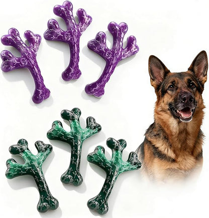 Frienhund 6 Pack (XL Cactus) Indestructible Tough Dog Toys for Aggressive Chewers: Beef Flavored Chew Bone for Large Dogs 20-90 lbs, Long Lasting & Keep Them Busy