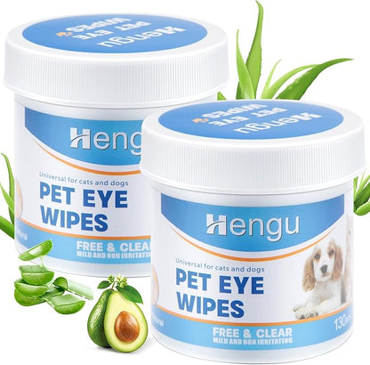260Pcs Cleaning Pad for Dogs, Pet Wipes, Pet Cleaning Pads for Dogs & Cats, Hypoallergenic Soothing Cleansing Pet Cloth(130pcs x2)