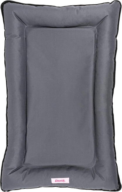 DBD3004C-M Archie 29.5" x 22.5" Traditional Oxford Waterproof Indoor/Outdoor Hand-Washable Memory Foam Camping Pet Bed, Charcoal