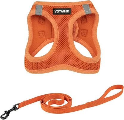 Voyager Step-in Pet Harness - All Weather Mesh, Adjustable Step in Harness for Cats and Dogs by Best Pet Supplies - 307S Orange, XS