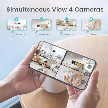 litokam Indoor Cameras for Home Security with Night Vision, Pet Cam with Phone App, Indoor Security Camera, Motion Detection, 2-Way Audio, WiFi Camara Home Cams 1080P