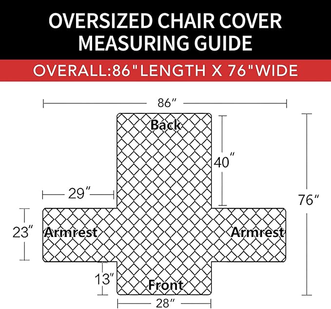 Easy-Going Oversized Chair Sofa Slipcover Reversible Sofa Cover Water Resistant Couch Cover Furniture Protector Cover with Elastic Straps for Pets Dog (Oversized Chair, Greyish Green/Beige)