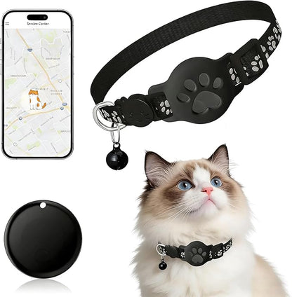 Pet Tracker,GPS Collar for Cats,Smart tag,Waterproof Compatible with Find My,No Monthly Fee,Advanced Tracking Solution Smart Collar for Pet Safety Ideal Small Large Cats(Android User)