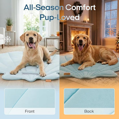 Vagascape Dog Cooling Mat, Washable Pet Cooling Mat, 47" x 45" Thick & Durable Large Cooling Mat for Dogs, Portable Foldable Premium Cooling Pad for Indoor, Outdoor, Travel, Camping, Patio and Beach