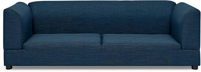 56.5" Dog Sofa Couch for Medium and Large Dogs with Backrest and Armrest, Memory Foam Dog Sofa Bed, Modern Elevated Pet Couch Bed with Legs for Dogs, Blue