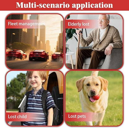 GPS Tracker for Vehicles Cars Trucks Motorcycles, Real-Time Magnetic GPS Tracking Device, Long Standby No Monthly Fee No SIM No Subscription, GPS Tracker for Pets Dogs Kids Luggage Valuables
