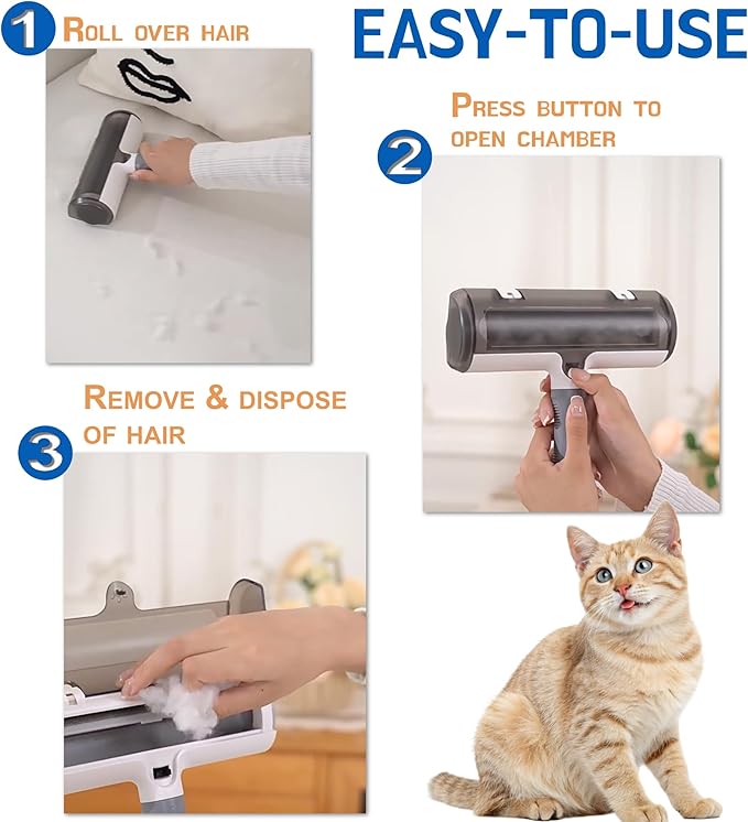 NevEND Pet Hair Roller/Hair Remover - Cat, Dog Hair Roller/Remover for Multi-Surface Fur Hair Removal Tool