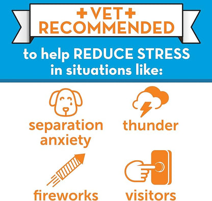 ThunderEase Dog Calming Pheromone Diffuser Refill | Powered by ADAPTIL | Vet Recommended to Relieve Separation Anxiety, Stress Barking and Chewing, and The Fear of Fireworks and Thunderstorms (60 Day