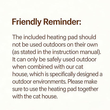 Outdoor Heated Cat House for Outside: Winter Insulated Weatherproof 30"×14"×20" Shelter with Extra Large Elevated Warm Heater and Waterproof Heating Bed for Multiple Feral Kitties Small Pets for Barn