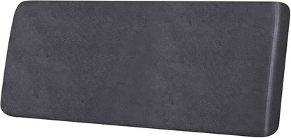 ANARACHON Leather Look Couch Cushion Covers Sofa Seat Slipcovers Sets Couches Furniture Protector for Sectional Armchair Loveseat Pets Kids Stretch Spandex Fabric (1 Cushion Sofa, Dark Grey)