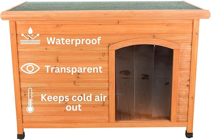 Trixie Vinyl Dog Door Flap, Fits 12 x 15.75-in Wooden Dog House Opening, Replacement Doggie Door Curtain Flap for Wooden Doghouses