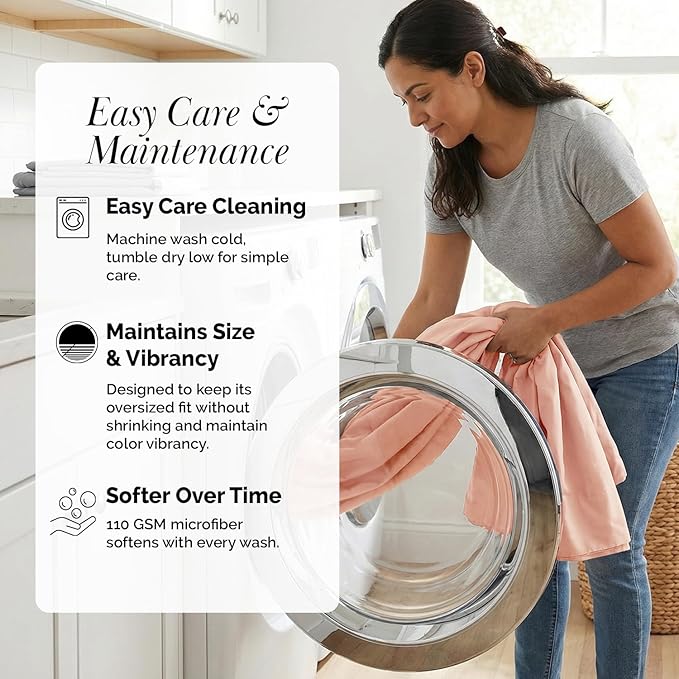 Southshore Fine Living, Inc. Extra Deep Pocket California King Sheets Set, 6-Piece Ultra-Soft Microfiber Bed Sheets with 21" Deep Pocket King Fitted Sheet, Oversized Flat Sheet, 4 Pillowcases, Blush