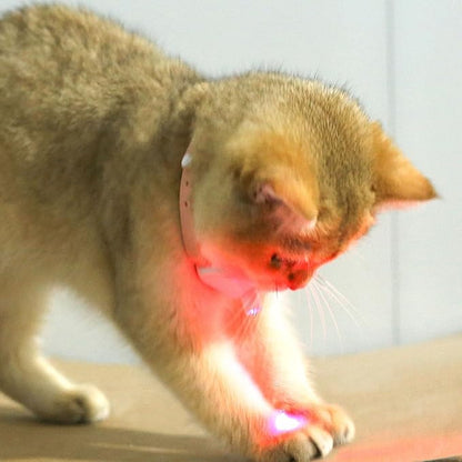 Automatic Cat Laser Toys, Funny Interactive Cat Toys with LED Light, 2026 Upgraded Wearable Electronic Collar for Kitten (C)