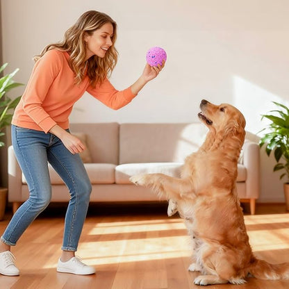 Interactive Dog Toys - Chew-Proof Dog Ball for Aggressive Chewers, Self-Moving Automatic Vibration with 3 Modes, IP54 Waterproof E-TPU, Ideal for Medium and Large Dogs