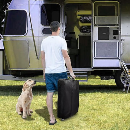 32" Dog Playpen Storage Bag, Suitable for Foldable Exercise Pet Playpens, Dog Fence Travel Bag With Handles For Camping and RV Trip, Waterproof Oxford Fabric
